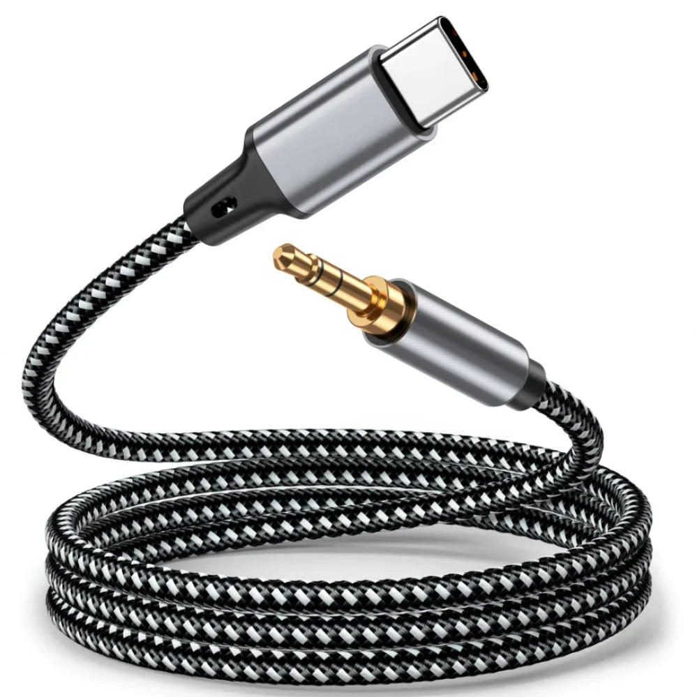 1m 1.5m 2m USB Type C To 3.5Mm Jack AUX Cable DAC USB - C Audio Adapter for Phone Headphones Car HIFI Stereo Sound Audio Connector - Lo Shop Desiderato - 1m 1.5m 2m USB Type C To 3.5Mm Jack AUX Cable DAC USB - C Audio Adapter for Phone Headphones Car HIFI Stereo Sound Audio Connector - Lo Shop Desiderato - 