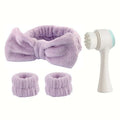 4Pcs Complete Facial Cleansing Kit Cleaner Brush Headband Wristband Hydrotherapy Exfoliating Tool for Blackhead Removal Skinca - Lo Shop Desiderato - 4Pcs Complete Facial Cleansing Kit Cleaner Brush Headband Wristband Hydrotherapy Exfoliating Tool for Blackhead Removal Skinca - Lo Shop Desiderato - 