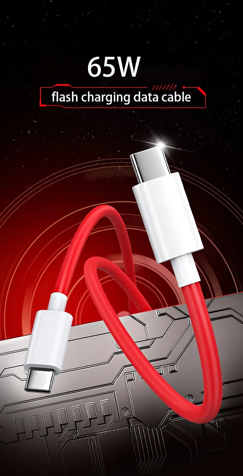65W SuperVOOC USB - C to USB - C Fast Charging Cable for OnePlus 10 Pro 11 12 13 Nord 2T 3 CE PD Quick Charge Data Cable 1m 1.5m 2m - Lo Shop Desiderato - 65W SuperVOOC USB - C to USB - C Fast Charging Cable for OnePlus 10 Pro 11 12 13 Nord 2T 3 CE PD Quick Charge Data Cable 1m 1.5m 2m - Lo Shop Desiderato - 