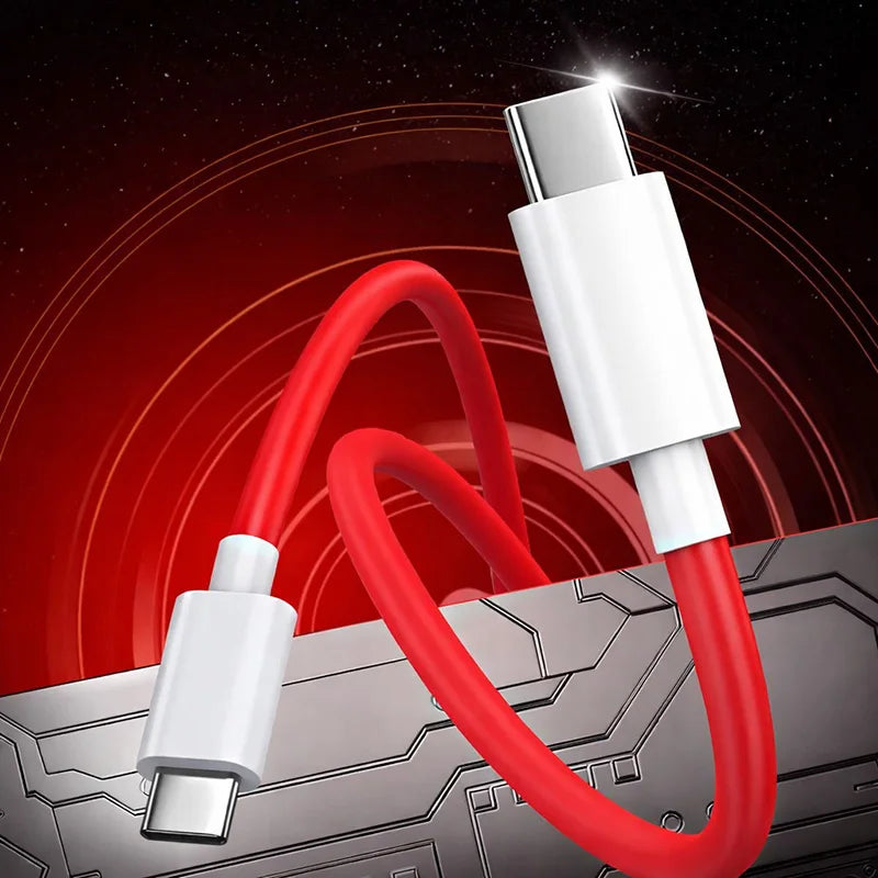 65W SuperVOOC USB-C to USB-C Fast Charging Cable for OnePlus 10 Pro 11 12 13 Nord 2T 3 CE PD Quick Charge Data Cable 1m 1.5m 2m