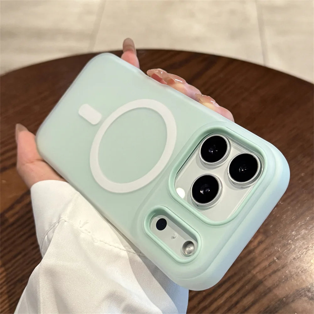 Luxury Candy Color 2 IN 1 Magnetic Case For iPhone 16 15 17 14 13 12 11 Pro Max Plus For Magsafe Wireless Charge shockproof Case