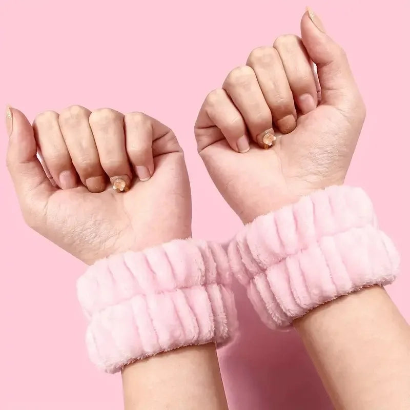 4Pcs Complete Facial Cleansing Kit Cleaner Brush Headband Wristband Hydrotherapy Exfoliating Tool for Blackhead Removal Skinca