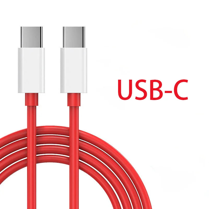 65W SuperVOOC USB-C to USB-C Fast Charging Cable for OnePlus 10 Pro 11 12 13 Nord 2T 3 CE PD Quick Charge Data Cable 1m 1.5m 2m