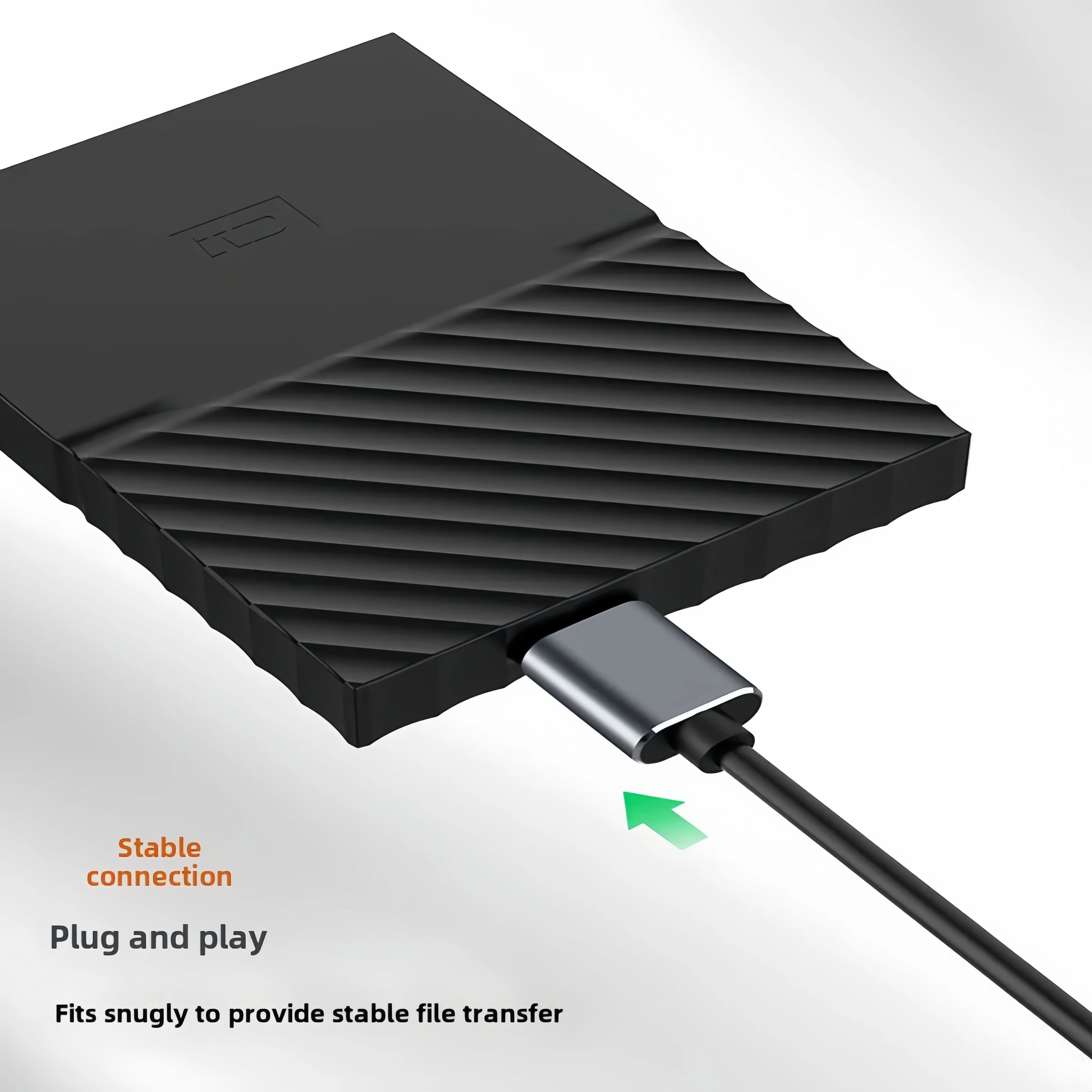 USB C to Micro B Cable 3.0(5Gbps),Type C Male to Micro B Female,for External Hard Drive/SSD (Toshiba,WD,Seagate),MacBook,Laptop