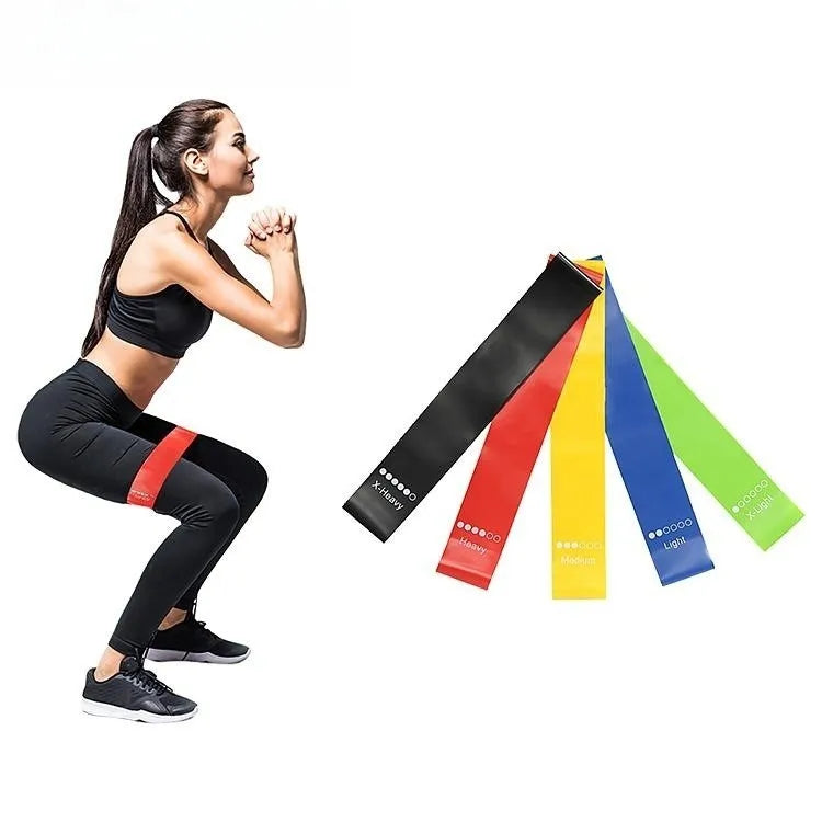 1-5Pcs Fitness Workout Equipment Rubber Resistance Bands Yoga Gym Elastic Gum Strength Pilates Crossfit Women Weight Sports