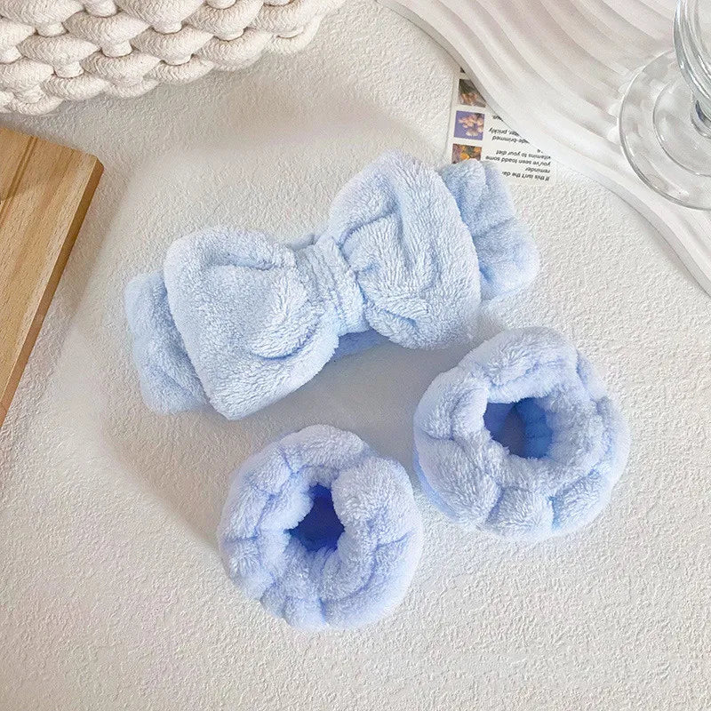 4Pcs Complete Facial Cleansing Kit Cleaner Brush Headband Wristband Hydrotherapy Exfoliating Tool for Blackhead Removal Skinca