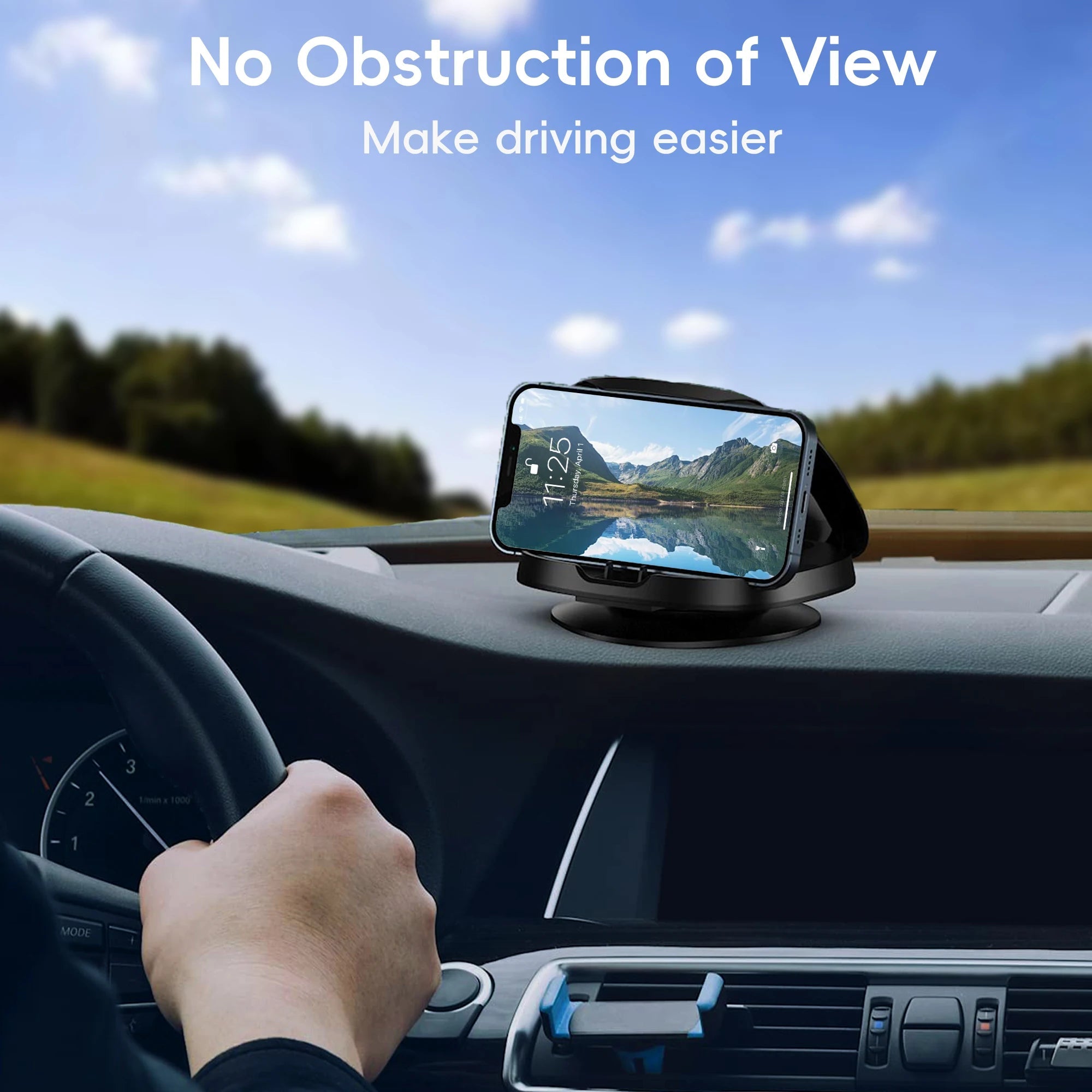 Car Dashboard Phone Holder 360° Rotatable,Portable Anti - Slip Car Phone Holder Horizontal & Vertical Place,Strong Self - Adhesive - Lo Shop Desiderato - Car Dashboard Phone Holder 360° Rotatable,Portable Anti - Slip Car Phone Holder Horizontal & Vertical Place,Strong Self - Adhesive - Lo Shop Desiderato - 