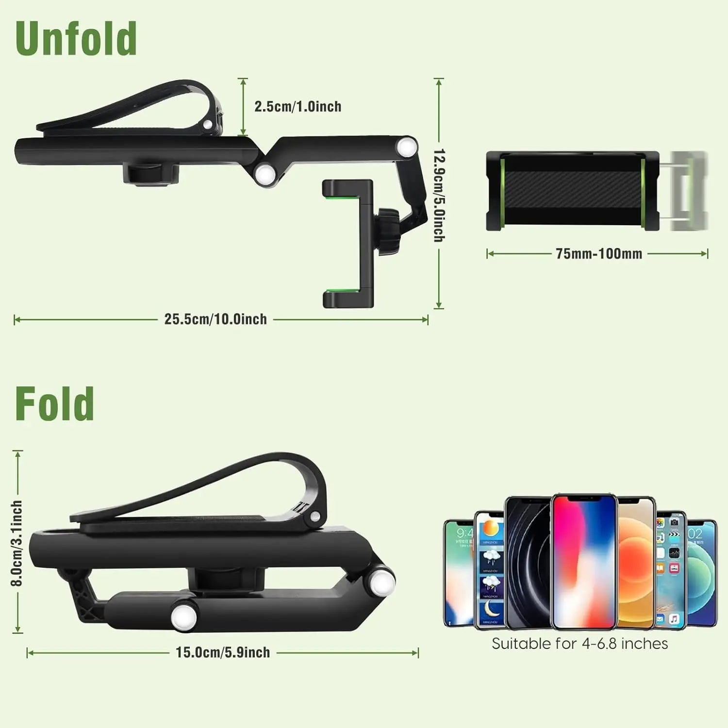 Car Phone Holder - 1080 Multifunction Sun Visor Universal 360 Rotating Cell Phone Mobile Mount for Vehicle Rear View Mirror - Lo Shop Desiderato - Car Phone Holder - 1080 Multifunction Sun Visor Universal 360 Rotating Cell Phone Mobile Mount for Vehicle Rear View Mirror - Lo Shop Desiderato - 
