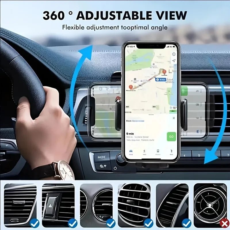 Car Phone Holder Car Air Vent Clip Mount Mobile Cell Stand Smartphone GPS Support For 4.7 - 6.7 Inch Mobile Devices - Lo Shop Desiderato - Car Phone Holder Car Air Vent Clip Mount Mobile Cell Stand Smartphone GPS Support For 4.7 - 6.7 Inch Mobile Devices - Lo Shop Desiderato - 