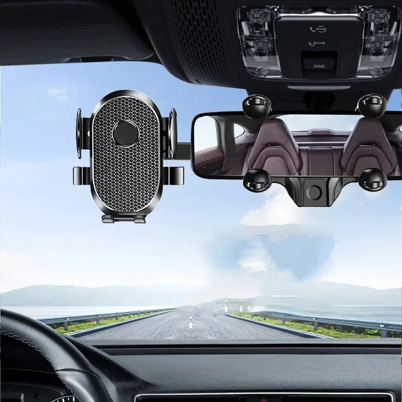 Car Phone Holder For Car Rearview Mirror Multi - function 360 Degree Rotatable and Extendable Mobile Phone Holder For iPhone Samsu - Lo Shop Desiderato - Car Phone Holder For Car Rearview Mirror Multi - function 360 Degree Rotatable and Extendable Mobile Phone Holder For iPhone Samsu - Lo Shop Desiderato - 