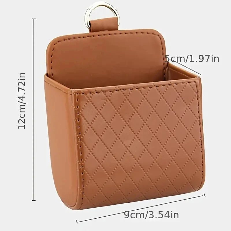 Car Phone Holder Mount Air Vent Hanging Storage Box Car Mobile Phone Bag PU Leather Glasses Organizer Support in Car Accessories - Lo Shop Desiderato - Car Phone Holder Mount Air Vent Hanging Storage Box Car Mobile Phone Bag PU Leather Glasses Organizer Support in Car Accessories - Lo Shop Desiderato - 