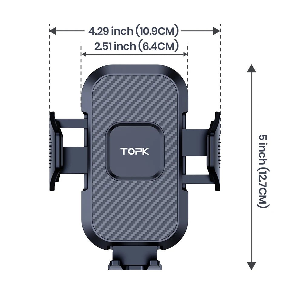 Car Phone Holder Mount,TOPK Upgrade Auto Locking Universal Phone Stand Holder with Hook Clip for Car Air Vent for iPhone Samsun - Lo Shop Desiderato - Car Phone Holder Mount,TOPK Upgrade Auto Locking Universal Phone Stand Holder with Hook Clip for Car Air Vent for iPhone Samsun - Lo Shop Desiderato - 