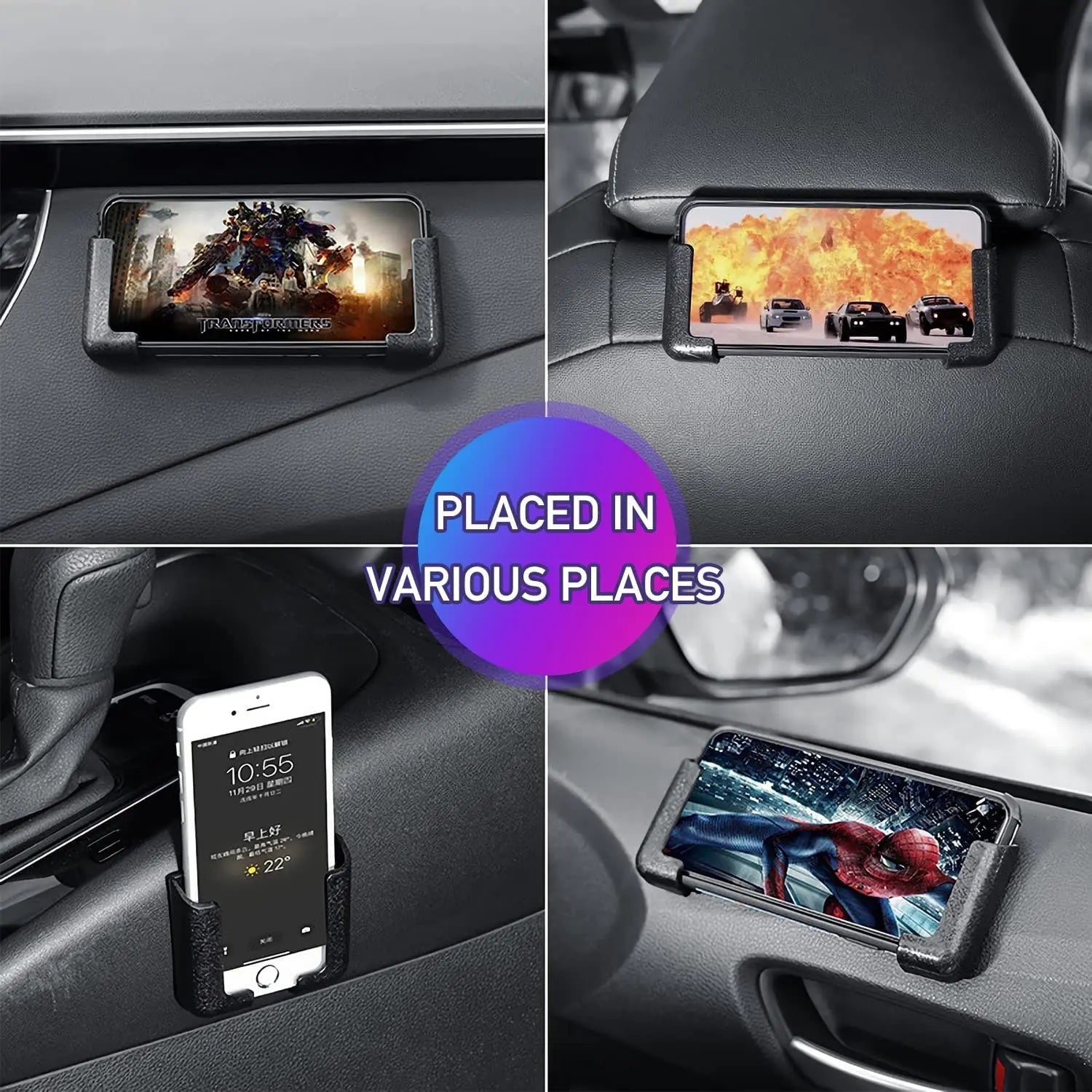 Car Phone Holder Multifunctional Auto Mobile Phone Stand Mount Bracket Cell Phone Holder for Car Wall Hooks Hanger Support - Lo Shop Desiderato - Car Phone Holder Multifunctional Auto Mobile Phone Stand Mount Bracket Cell Phone Holder for Car Wall Hooks Hanger Support - Lo Shop Desiderato - 