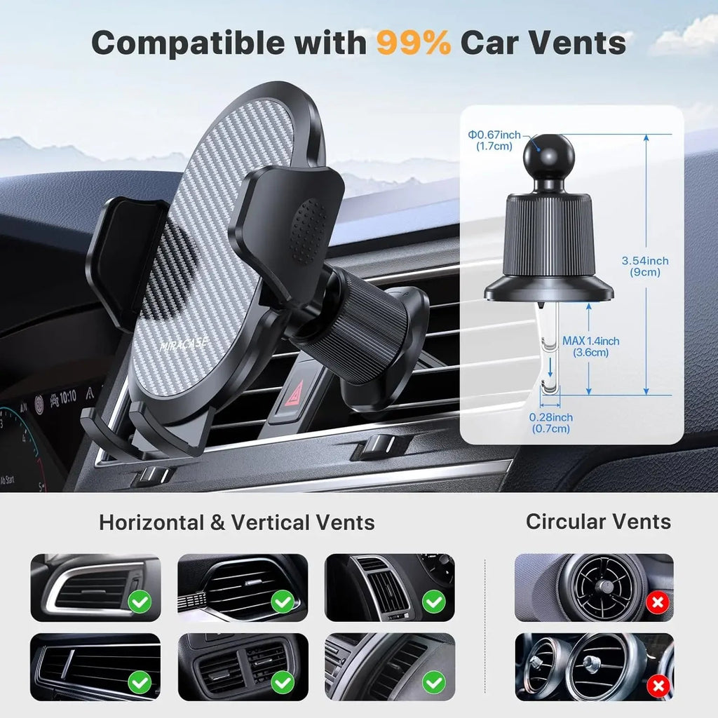 Car Phone Holder Phone Holders for Your Car with Metal Hook Clip Air Vent Cell Phone Stand Car Mount Universal - Lo Shop Desiderato - Car Phone Holder Phone Holders for Your Car with Metal Hook Clip Air Vent Cell Phone Stand Car Mount Universal - Lo Shop Desiderato - 