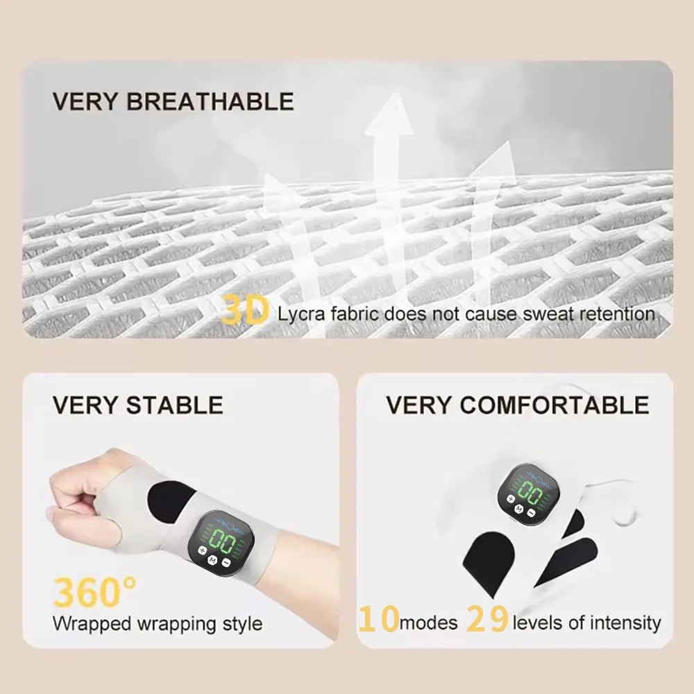 Electric Massage Adjustable Strength Muscle Relaxation Intelligent Wrist Brace Wrist Massager - Lo Shop Desiderato - Electric Massage Adjustable Strength Muscle Relaxation Intelligent Wrist Brace Wrist Massager - Lo Shop Desiderato - 