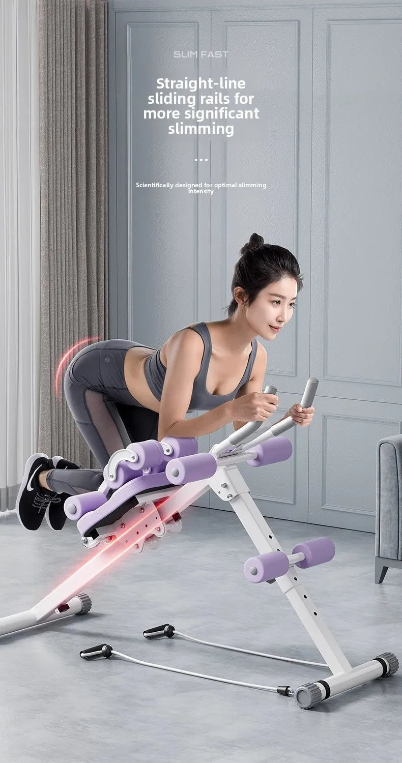 Fitness Body Shaping Machine Multifunctional Home Gym Abdominal Waist Trainer Knee - Friendly Sliding Rail for Core & Leg Workout - Lo Shop Desiderato - Fitness Body Shaping Machine Multifunctional Home Gym Abdominal Waist Trainer Knee - Friendly Sliding Rail for Core & Leg Workout - Lo Shop Desiderato - 