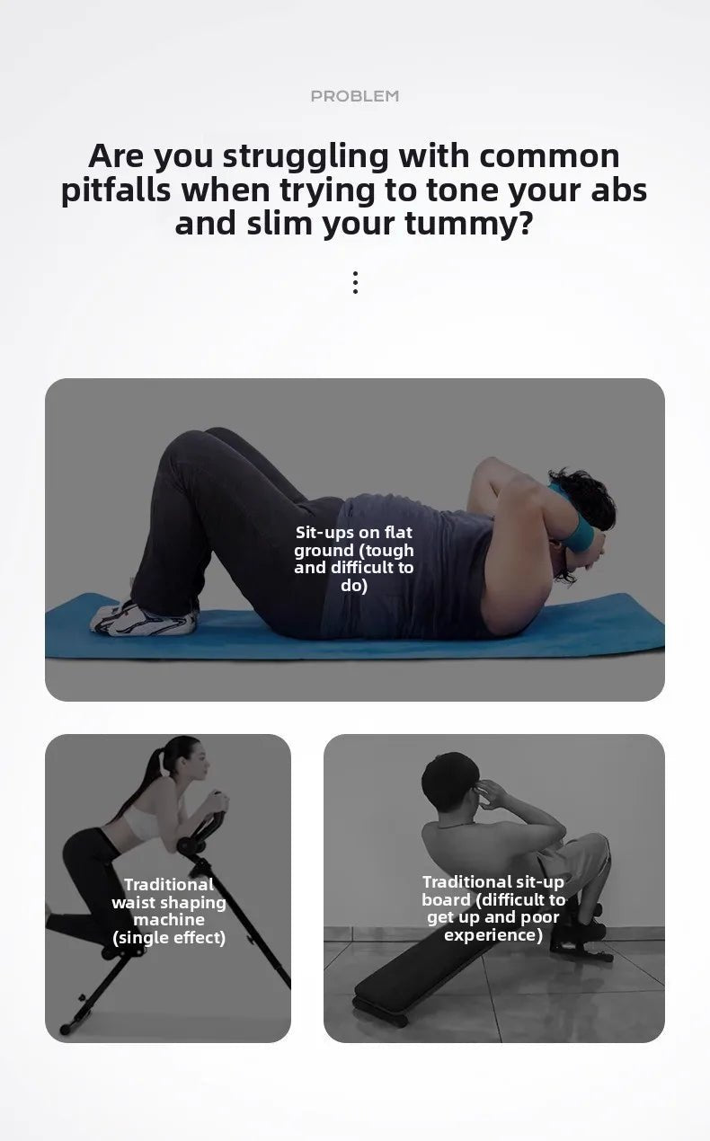 Fitness Body Shaping Machine Multifunctional Home Gym Abdominal Waist Trainer Knee - Friendly Sliding Rail for Core & Leg Workout - Lo Shop Desiderato - Fitness Body Shaping Machine Multifunctional Home Gym Abdominal Waist Trainer Knee - Friendly Sliding Rail for Core & Leg Workout - Lo Shop Desiderato - 