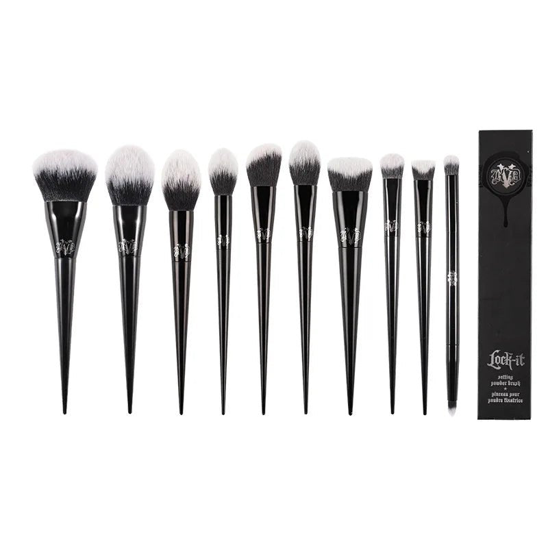 KVD Makeup Brushes Series Blusher Powder Foundation Concealer Eye Shadow Blending Cosmetic Beauty Soft Brush Tools Maquiagem - Lo Shop Desiderato - KVD Makeup Brushes Series Blusher Powder Foundation Concealer Eye Shadow Blending Cosmetic Beauty Soft Brush Tools Maquiagem - Lo Shop Desiderato - 
