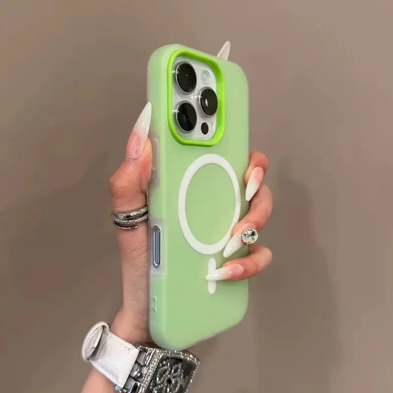 Luxury Candy Color 2 IN 1 Magnetic Case For iPhone 16 15 17 14 13 12 11 Pro Max Plus For Magsafe Wireless Charge shockproof Case - Lo Shop Desiderato - Luxury Candy Color 2 IN 1 Magnetic Case For iPhone 16 15 17 14 13 12 11 Pro Max Plus For Magsafe Wireless Charge shockproof Case - Lo Shop Desiderato - 