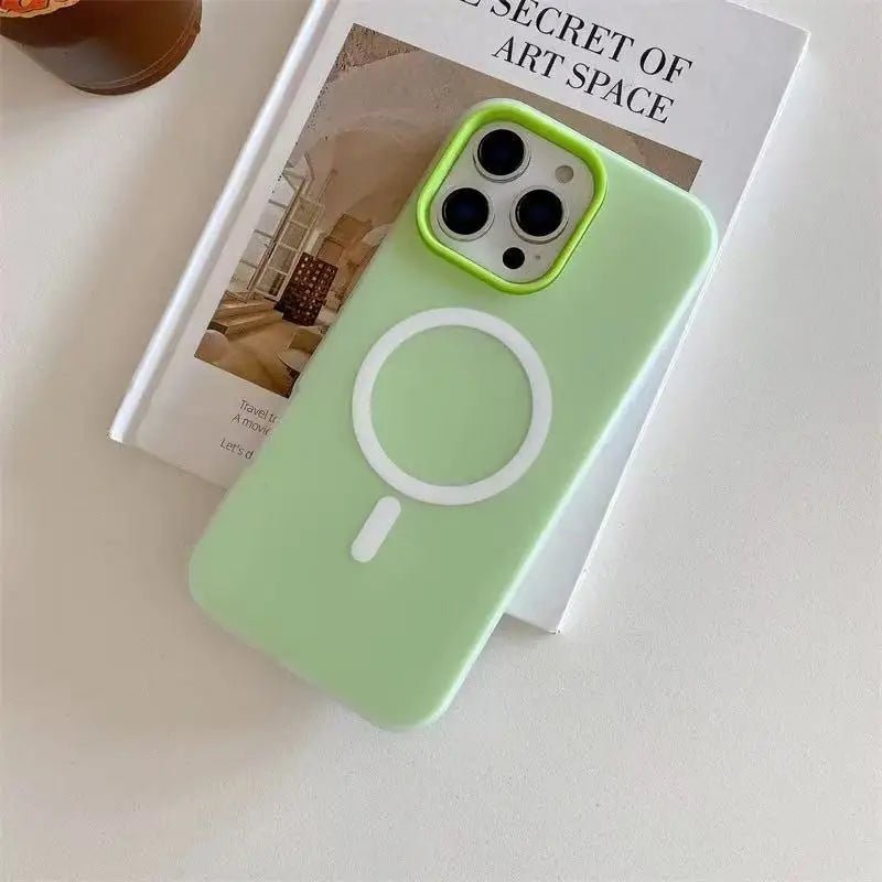 Luxury Candy Color 2 IN 1 Magnetic Case For iPhone 16 15 17 14 13 12 11 Pro Max Plus For Magsafe Wireless Charge shockproof Case - Lo Shop Desiderato - Luxury Candy Color 2 IN 1 Magnetic Case For iPhone 16 15 17 14 13 12 11 Pro Max Plus For Magsafe Wireless Charge shockproof Case - Lo Shop Desiderato - 