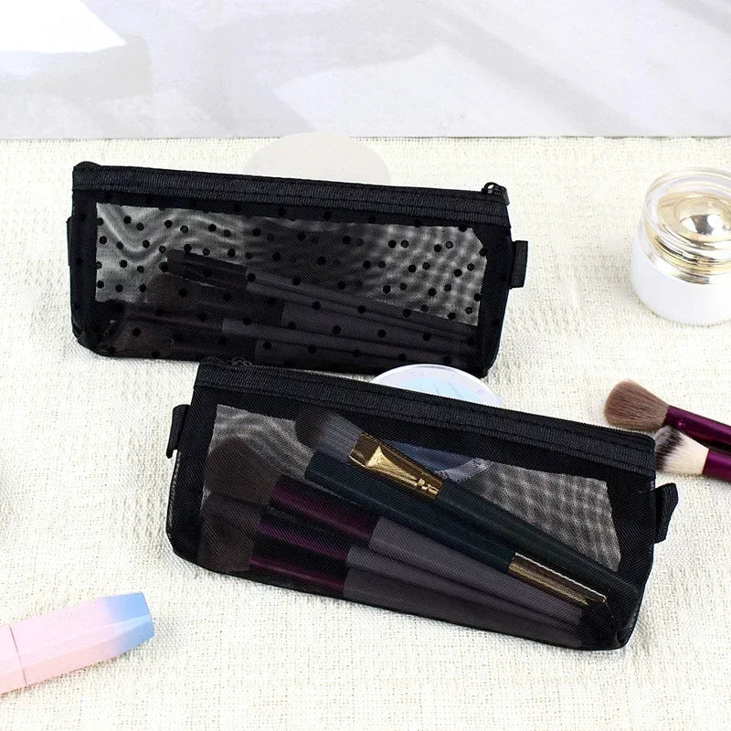 Makeup Brush Travel Case Cosmetic Toiletry Bag Organizer for Men Women Beauty Tools Mesh Kit Pouch Wash Storage Accessories - Lo Shop Desiderato - Makeup Brush Travel Case Cosmetic Toiletry Bag Organizer for Men Women Beauty Tools Mesh Kit Pouch Wash Storage Accessories - Lo Shop Desiderato - 