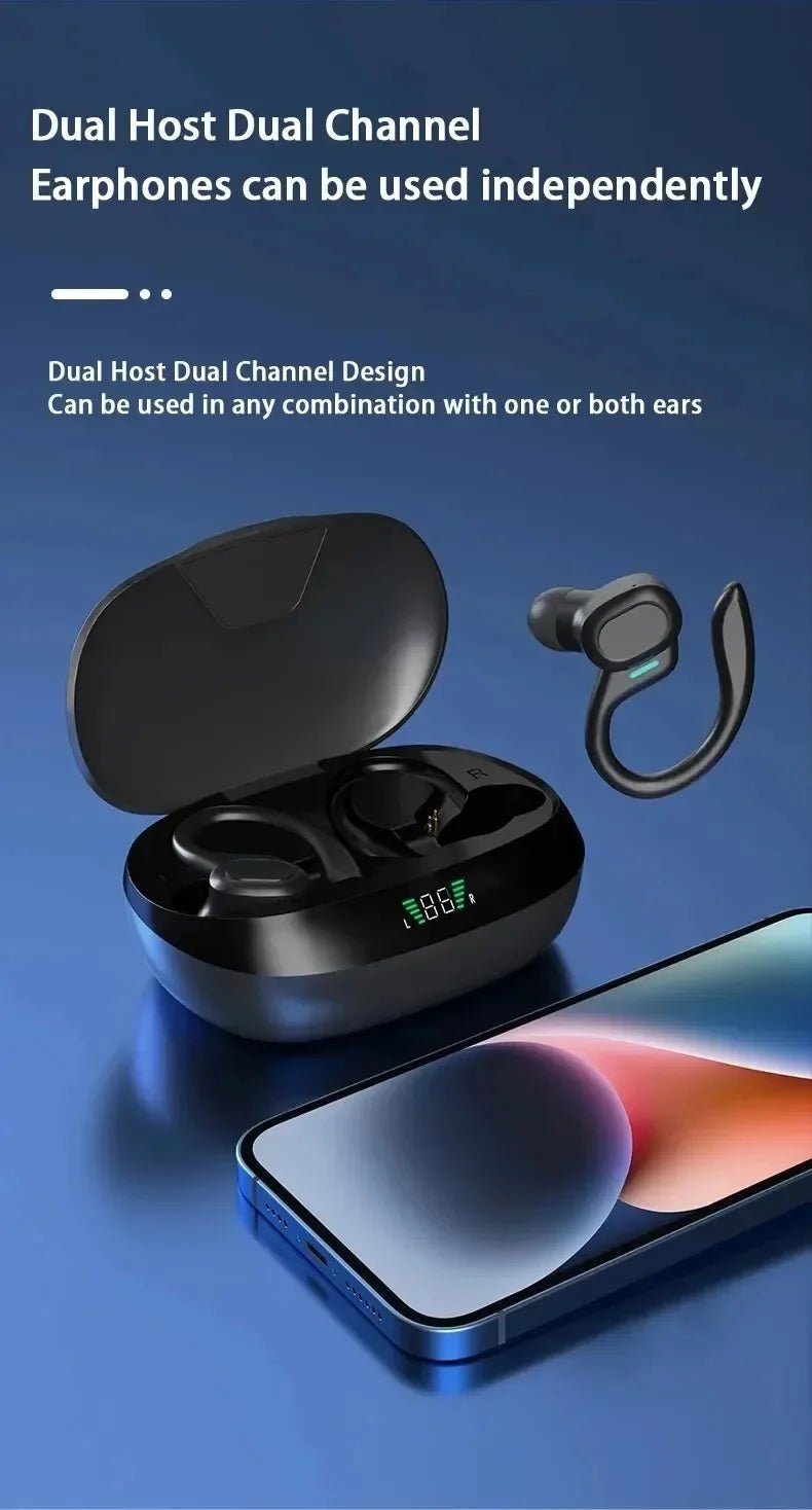Original Wireless Earphones Ture Wireless Earbuds Ear Hook Sports HiFI Stereo Waterproof Headset With Mic TWS Headphone - Lo Shop Desiderato - Original Wireless Earphones Ture Wireless Earbuds Ear Hook Sports HiFI Stereo Waterproof Headset With Mic TWS Headphone - Lo Shop Desiderato - 