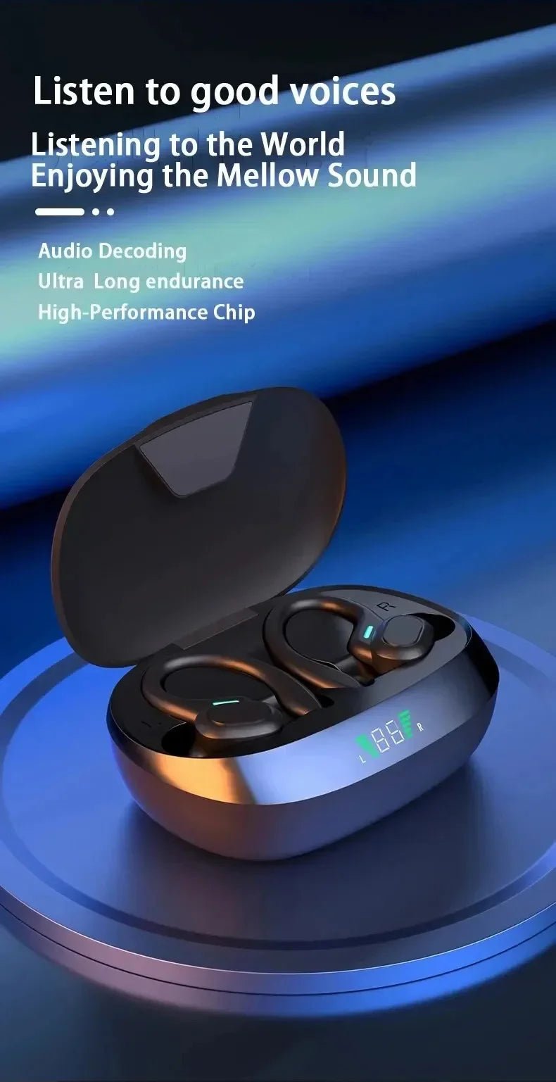 Original Wireless Earphones Ture Wireless Earbuds Ear Hook Sports HiFI Stereo Waterproof Headset With Mic TWS Headphone - Lo Shop Desiderato - Original Wireless Earphones Ture Wireless Earbuds Ear Hook Sports HiFI Stereo Waterproof Headset With Mic TWS Headphone - Lo Shop Desiderato - 