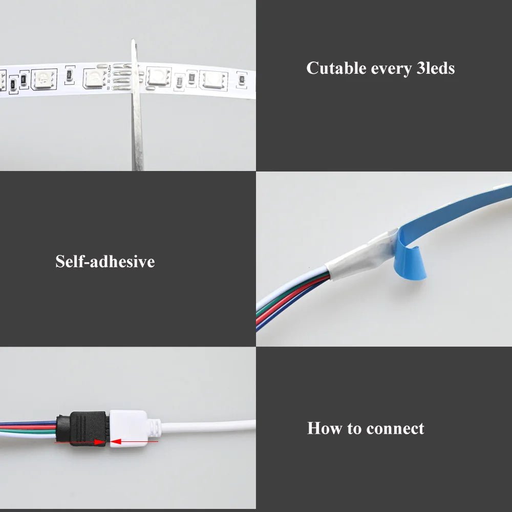 Tuya Zigbee RGB LED Strip 12V 1m 2m 3m 4m 5m 10m Dimmable Lamp Waterproof Lights Band Kit Smart Life APP fr Alexa Home assistant - Lo Shop Desiderato - Tuya Zigbee RGB LED Strip 12V 1m 2m 3m 4m 5m 10m Dimmable Lamp Waterproof Lights Band Kit Smart Life APP fr Alexa Home assistant - Lo Shop Desiderato - 