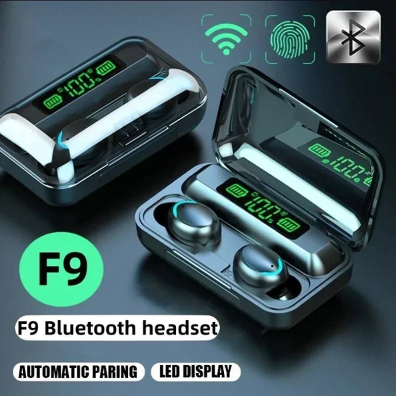 TWS F9 - 5 Earphone Bluetooth Earphones Wireless Headphones Hifi Stereo Sports Earbuds Headset Hearing Aids With Mic Handfree - Lo Shop Desiderato - TWS F9 - 5 Earphone Bluetooth Earphones Wireless Headphones Hifi Stereo Sports Earbuds Headset Hearing Aids With Mic Handfree - Lo Shop Desiderato - 