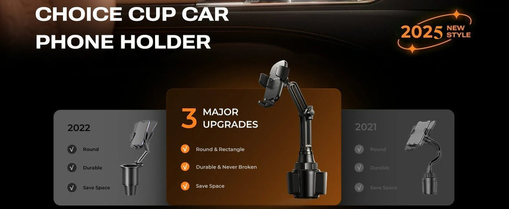 Upgraded Cup Phone Holder – 360° Adjustable Fits all 4 - 7" Phones in Cars golf Carts & Cradles Universal Car Mount.Car Holder - Lo Shop Desiderato - Upgraded Cup Phone Holder – 360° Adjustable Fits all 4 - 7" Phones in Cars golf Carts & Cradles Universal Car Mount.Car Holder - Lo Shop Desiderato - 