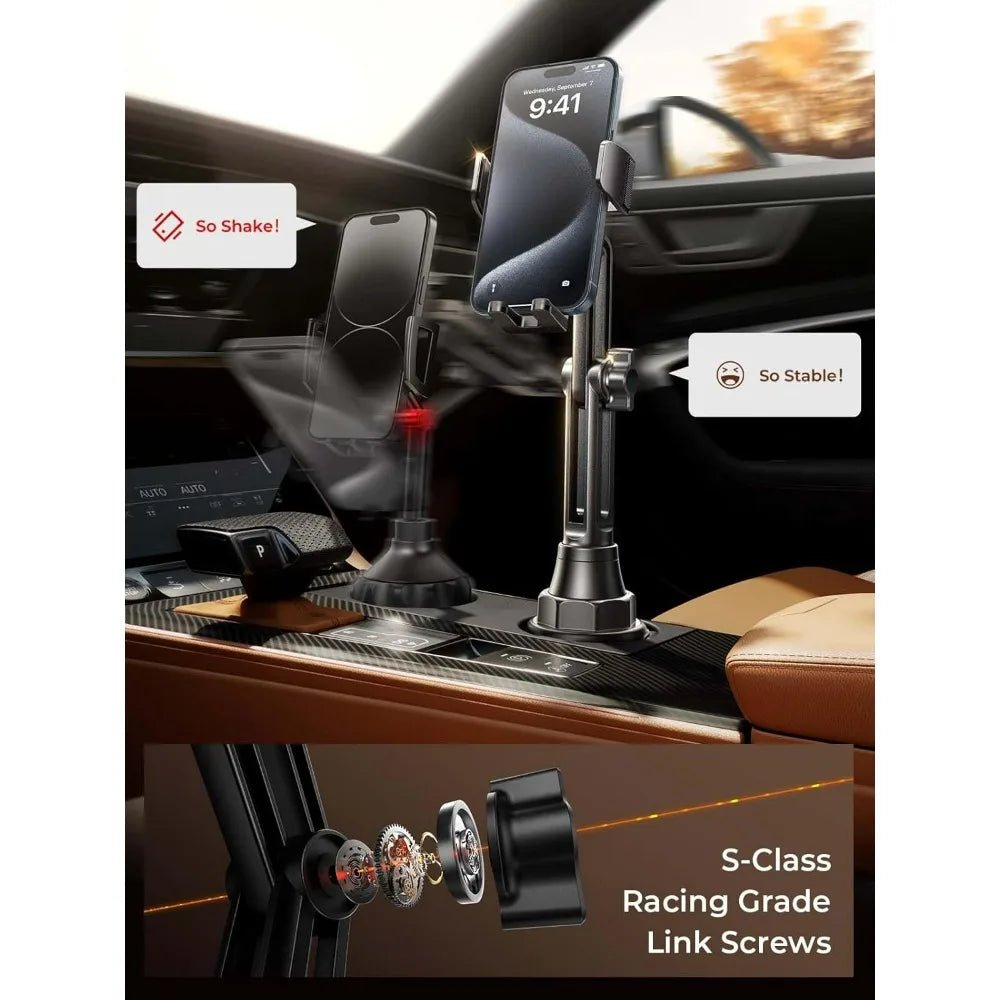 Upgraded Cup Phone Holder – 360° Adjustable Fits all 4 - 7" Phones in Cars golf Carts & Cradles Universal Car Mount.Car Holder - Lo Shop Desiderato - Upgraded Cup Phone Holder – 360° Adjustable Fits all 4 - 7" Phones in Cars golf Carts & Cradles Universal Car Mount.Car Holder - Lo Shop Desiderato - 