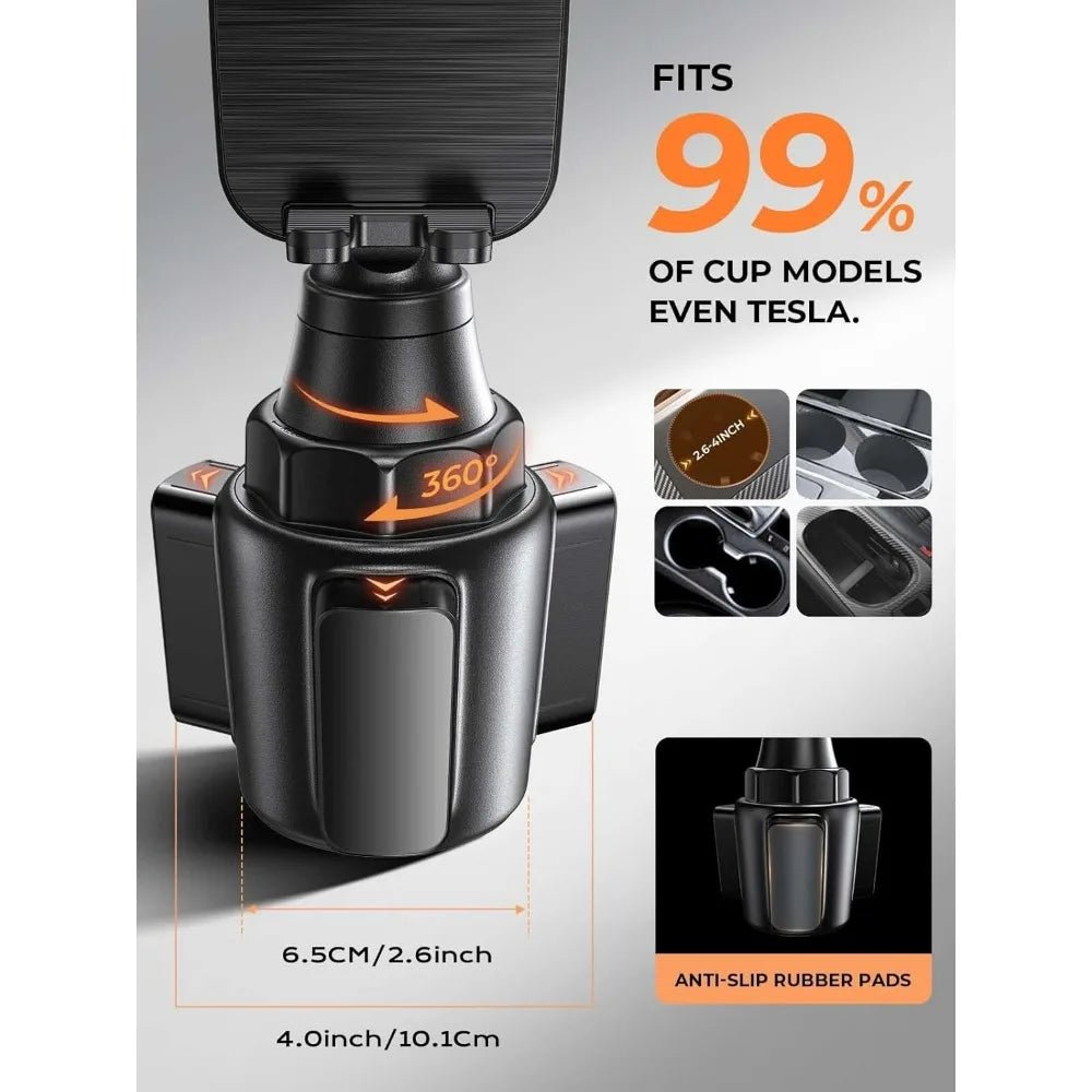 Upgraded Cup Phone Holder – 360° Adjustable Fits all 4 - 7" Phones in Cars golf Carts & Cradles Universal Car Mount.Car Holder - Lo Shop Desiderato - Upgraded Cup Phone Holder – 360° Adjustable Fits all 4 - 7" Phones in Cars golf Carts & Cradles Universal Car Mount.Car Holder - Lo Shop Desiderato - 