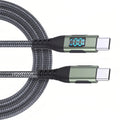 USB - C Super Fast Charging Cable with Digital Display, Braided Anti - Fracture Wire, Compatible with Type - C Devices - Lo Shop Desiderato - USB - C Super Fast Charging Cable with Digital Display, Braided Anti - Fracture Wire, Compatible with Type - C Devices - Lo Shop Desiderato - Cavi e adattatori