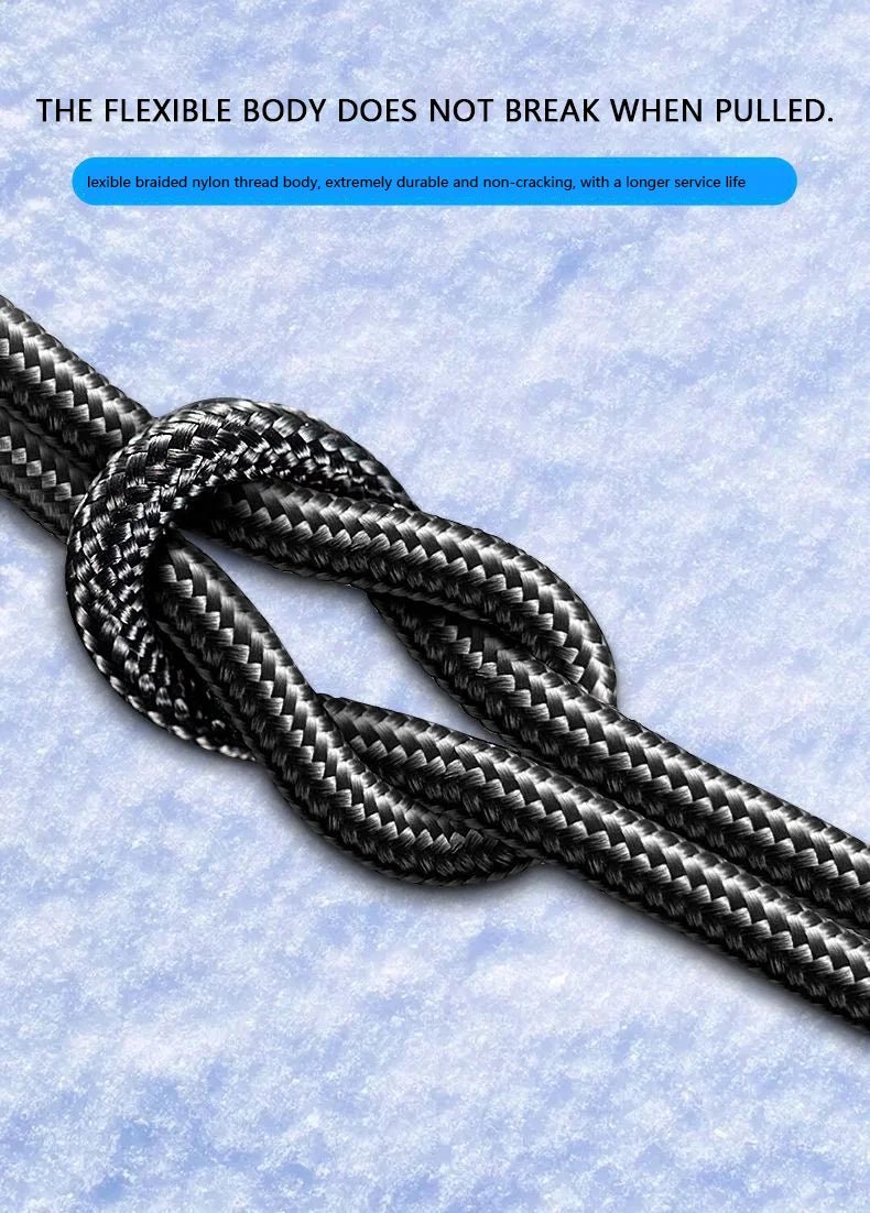 USB - C Super Fast Charging Cable with Digital Display, Braided Anti - Fracture Wire, Compatible with Type - C Devices - Lo Shop Desiderato - USB - C Super Fast Charging Cable with Digital Display, Braided Anti - Fracture Wire, Compatible with Type - C Devices - Lo Shop Desiderato - Cavi e adattatori