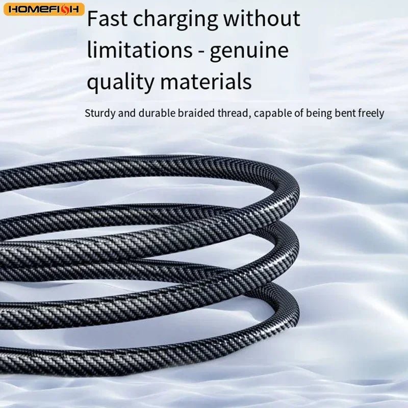 USB - C Super Fast Charging Cable with Digital Display, Braided Anti - Fracture Wire, Compatible with Type - C Devices - Lo Shop Desiderato - USB - C Super Fast Charging Cable with Digital Display, Braided Anti - Fracture Wire, Compatible with Type - C Devices - Lo Shop Desiderato - Cavi e adattatori