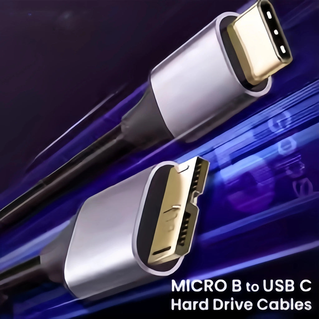 USB C to Micro B Cable 3.0(5Gbps),Type C Male to Micro B Female,for External Hard Drive/SSD (Toshiba,WD,Seagate),MacBook,Laptop - Lo Shop Desiderato - USB C to Micro B Cable 3.0(5Gbps),Type C Male to Micro B Female,for External Hard Drive/SSD (Toshiba,WD,Seagate),MacBook,Laptop - Lo Shop Desiderato - 