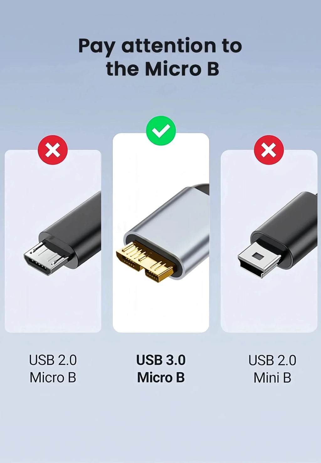 USB C to Micro B Cable 3.0(5Gbps),Type C Male to Micro B Female,for External Hard Drive/SSD (Toshiba,WD,Seagate),MacBook,Laptop - Lo Shop Desiderato - USB C to Micro B Cable 3.0(5Gbps),Type C Male to Micro B Female,for External Hard Drive/SSD (Toshiba,WD,Seagate),MacBook,Laptop - Lo Shop Desiderato - 