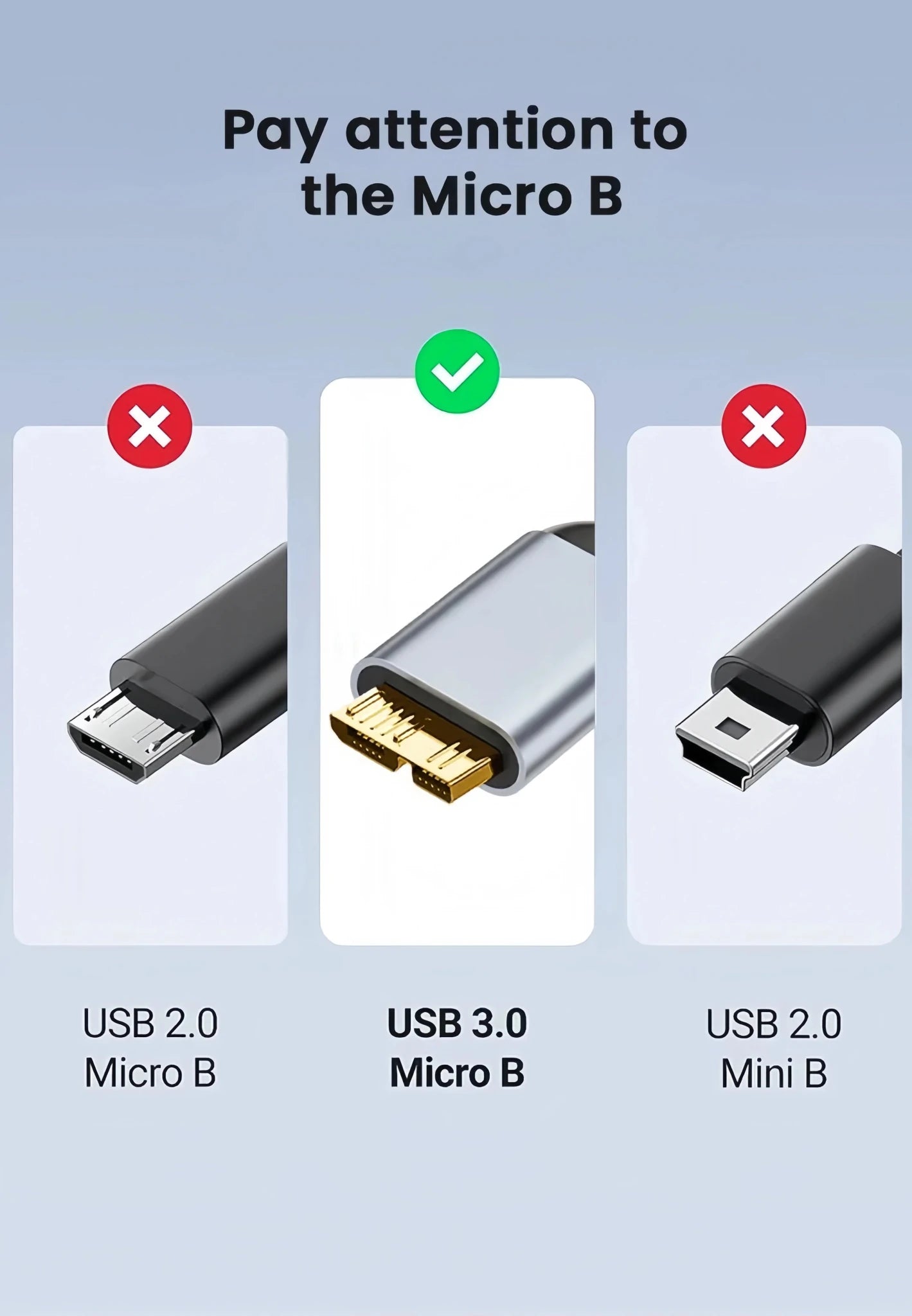 USB C to Micro B Cable 3.0(5Gbps),Type C Male to Micro B Female,for External Hard Drive/SSD (Toshiba,WD,Seagate),MacBook,Laptop - Lo Shop Desiderato - USB C to Micro B Cable 3.0(5Gbps),Type C Male to Micro B Female,for External Hard Drive/SSD (Toshiba,WD,Seagate),MacBook,Laptop - Lo Shop Desiderato - 