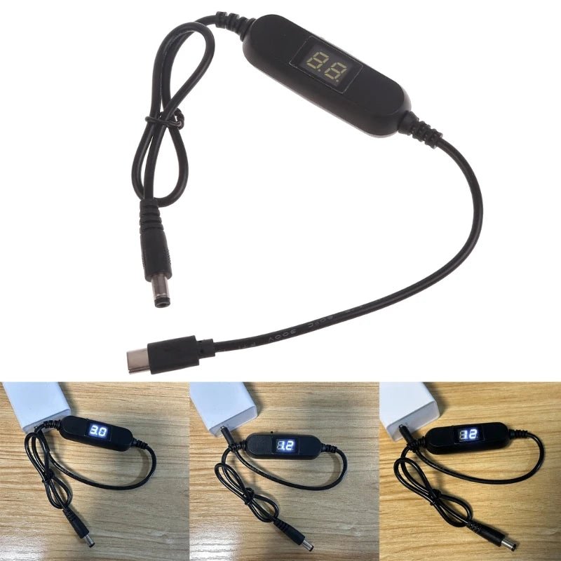 USB C Type C 5V to 1.2V 3V 4.5V 6V 7.5V 9V 12V 2.5mm/3.5mm/4.0mm/5.5mm Adjustable Voltage Cable Step Up Down Converter Cord - Lo Shop Desiderato - USB C Type C 5V to 1.2V 3V 4.5V 6V 7.5V 9V 12V 2.5mm/3.5mm/4.0mm/5.5mm Adjustable Voltage Cable Step Up Down Converter Cord - Lo Shop Desiderato - 
