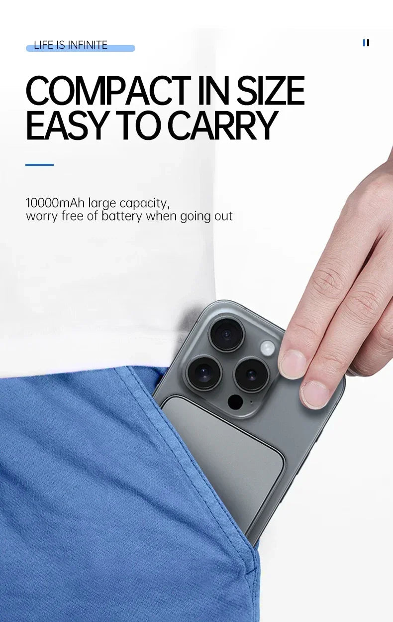 VIVO 500000mAh 3C Certification Thin Power Bank Ultra For MagSafe 22.5W Magnetic Wireless Fast Charging Portable Battery Display - Lo Shop Desiderato - VIVO 500000mAh 3C Certification Thin Power Bank Ultra For MagSafe 22.5W Magnetic Wireless Fast Charging Portable Battery Display - Lo Shop Desiderato - 