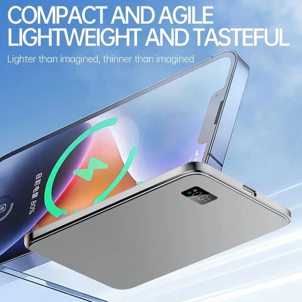 VIVO 500000mAh 3C Certification Thin Power Bank Ultra For MagSafe 22.5W Magnetic Wireless Fast Charging Portable Battery Display - Lo Shop Desiderato - VIVO 500000mAh 3C Certification Thin Power Bank Ultra For MagSafe 22.5W Magnetic Wireless Fast Charging Portable Battery Display - Lo Shop Desiderato - 