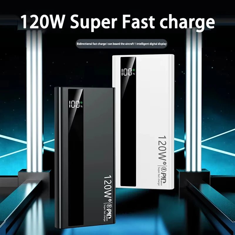 VIVO 500000mAh Large Capacity Power Bank 120W Super Fast Charging Power Bank Portable Battery Charger Digital Display Power Bank - Lo Shop Desiderato - VIVO 500000mAh Large Capacity Power Bank 120W Super Fast Charging Power Bank Portable Battery Charger Digital Display Power Bank - Lo Shop Desiderato - 