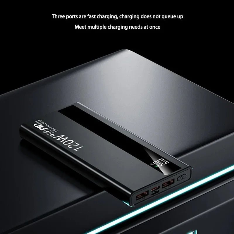 VIVO 500000mAh Large Capacity Power Bank 120W Super Fast Charging Power Bank Portable Battery Charger Digital Display Power Bank - Lo Shop Desiderato - VIVO 500000mAh Large Capacity Power Bank 120W Super Fast Charging Power Bank Portable Battery Charger Digital Display Power Bank - Lo Shop Desiderato - 