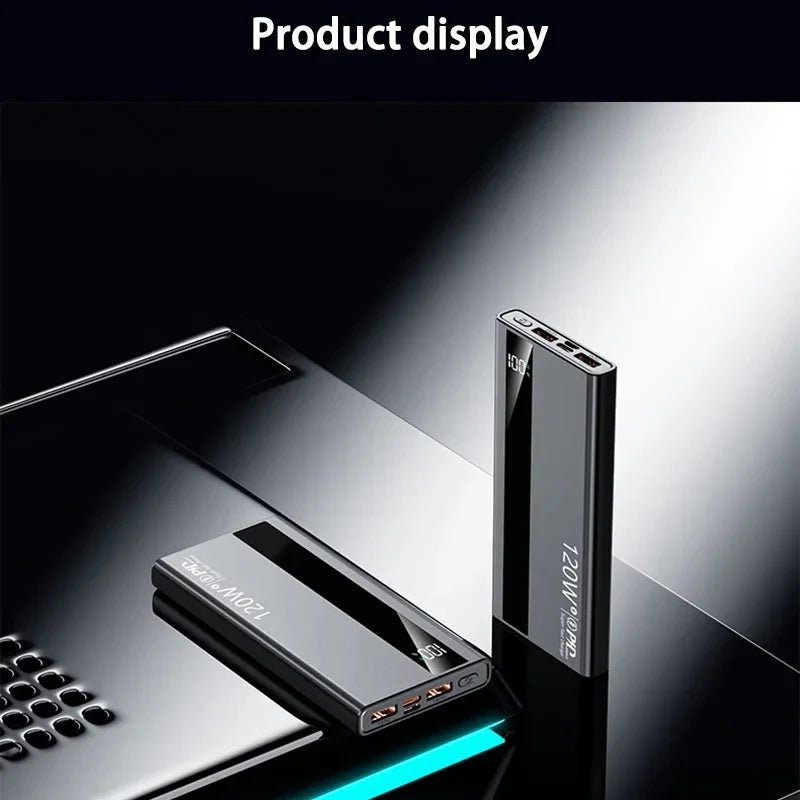 VIVO 500000mAh Large Capacity Power Bank 120W Super Fast Charging Power Bank Portable Battery Charger Digital Display Power Bank - Lo Shop Desiderato - VIVO 500000mAh Large Capacity Power Bank 120W Super Fast Charging Power Bank Portable Battery Charger Digital Display Power Bank - Lo Shop Desiderato - 