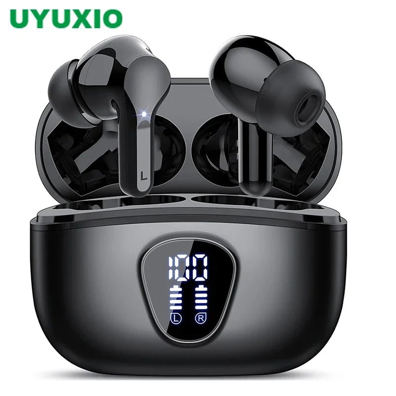 Wireless Earbuds BT5.3 Headphones HiFi Stereo EarBuds with ENC Noise Cancelling Mic 48H LED Display IP7 Waterproof Earphones - Lo Shop Desiderato - Wireless Earbuds BT5.3 Headphones HiFi Stereo EarBuds with ENC Noise Cancelling Mic 48H LED Display IP7 Waterproof Earphones - Lo Shop Desiderato - 