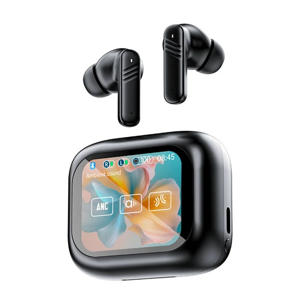 Wireless Earbuds With Touch Screen In - Ear Earphone ANC Noise Cancellation Long Battery ENC Mic Compatible For IOS Android - Lo Shop Desiderato - Wireless Earbuds With Touch Screen In - Ear Earphone ANC Noise Cancellation Long Battery ENC Mic Compatible For IOS Android - Lo Shop Desiderato - 