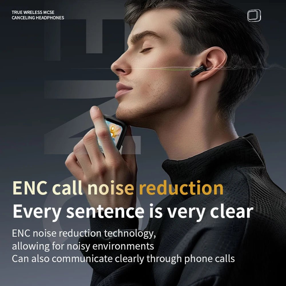 Wireless Earbuds With Touch Screen In - Ear Earphone ANC Noise Cancellation Long Battery ENC Mic Compatible For IOS Android - Lo Shop Desiderato - Wireless Earbuds With Touch Screen In - Ear Earphone ANC Noise Cancellation Long Battery ENC Mic Compatible For IOS Android - Lo Shop Desiderato - 