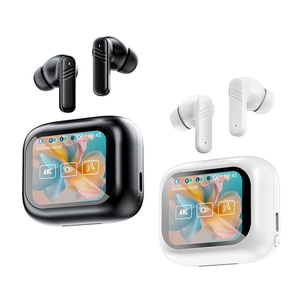 Wireless Earbuds With Touch Screen In - Ear Earphone ANC Noise Cancellation Long Battery ENC Mic Compatible For IOS Android - Lo Shop Desiderato - Wireless Earbuds With Touch Screen In - Ear Earphone ANC Noise Cancellation Long Battery ENC Mic Compatible For IOS Android - Lo Shop Desiderato - 