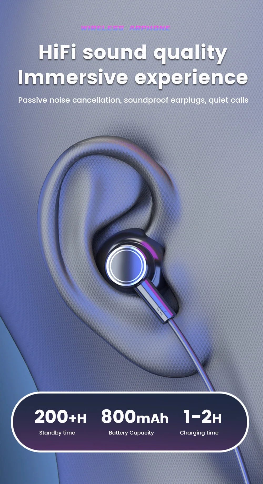 Wireless Earphones 5.3 Neckband Headphones Gaming LED Display Stereo Sports Headset Halter Waterproof Magnetic Earbuds - Lo Shop Desiderato - Wireless Earphones 5.3 Neckband Headphones Gaming LED Display Stereo Sports Headset Halter Waterproof Magnetic Earbuds - Lo Shop Desiderato - 