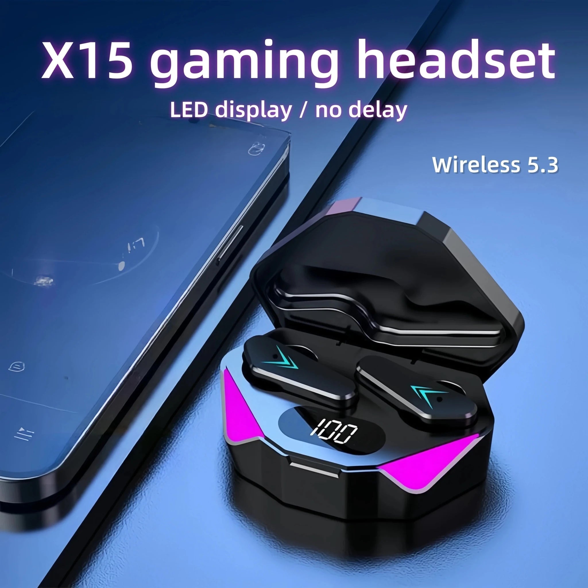 X15 TWS Wireless Bluetooth Headset LED Display Gamer Earbuds with Mic Wireless Headphones Noise Cancelling Bluetooth Earphones - Lo Shop Desiderato - X15 TWS Wireless Bluetooth Headset LED Display Gamer Earbuds with Mic Wireless Headphones Noise Cancelling Bluetooth Earphones - Lo Shop Desiderato - 